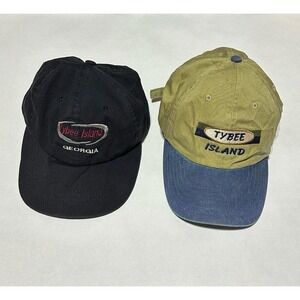 Vintage Travel Hat Bundle Tybee Island Georgia & Royal Caribbean Since 1968